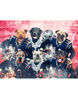 'New England Doggos' Personalized 6 Pet Standing Canvas