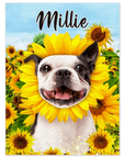 'The Sunflower' Personalized Pet Mini Portrait