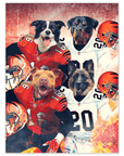 'Cincinnati Doggos' Personalized 4 Pet Poster