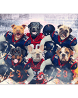 'Houston Doggos' Personalized 6 Pet Poster