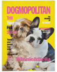 'Dogmopolitan' Personalized 2 Pet Blanket