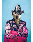 'Macho Man Randy Dogger' Personalized Mini Portrait