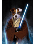 'Doggo-Jedi' Personalized Dog Mini Portrait