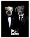 'The Dogfathers' Personalized 2 Pet Mini Portrait