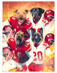 'Kansas City Doggos' Personalized 4 Pet Poster