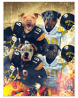'Pittsburgh Doggos' Personalized 4 Pet Poster