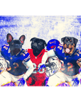 'Buffalo Doggos' Personalized 3 Pet Standing Canvas