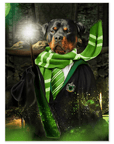 'Harry Dogger (Slytherawr)' Personalized Pet Mini Portrait