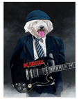 'AC/Doggo' Personalized Pet Mini Portrait