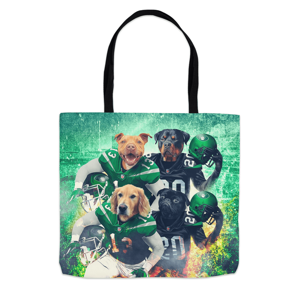 &#39;New York Jet-Doggos&#39; Personalized 4 Pet Tote Bag