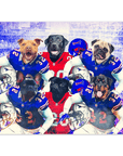 'Buffalo Doggos' Personalized 6 Pet Poster