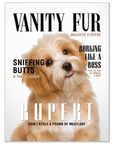 'Vanity Fur' Personalized Pet Mini Portrait