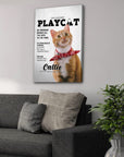 'Playcat' Personalized Pet Canvas