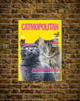 'Catmopolitan' Personalized 2 Pet Mini Portrait