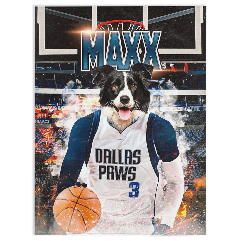 &#39;Dallas Mavericks Doggos&#39; Personalized Pet Blanket