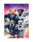 'New England Doggos' Personalized 4 Pet Standing Canvas
