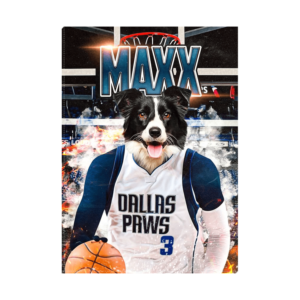 &#39;Dallas Mavericks Doggos&#39; Personalized Pet Standing Canvas