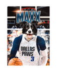 'Dallas Mavericks Doggos' Personalized Pet Standing Canvas