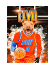 'Okc Thunders Doggos' Personalized Pet Standing Canvas
