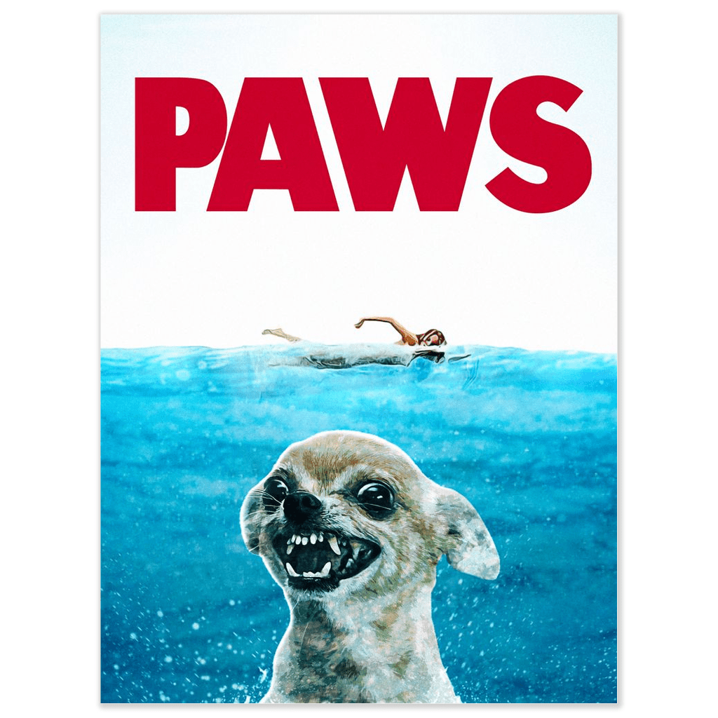 &#39;Paws&#39; Personalized Pet Poster