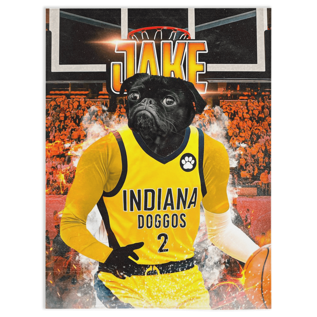 &#39;Indiana Pacers Doggos&#39; Personalized Pet Blanket