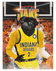 'Indiana Pacers Doggos' Personalized Pet Blanket