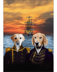 The Explorers: Personalized 2 Pet Mini Portrait