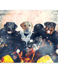 'Las Vegas Doggos' Personalized 3 Pet Poster