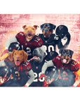 'Atlanta Doggos' Personalized 5 Pet Poster