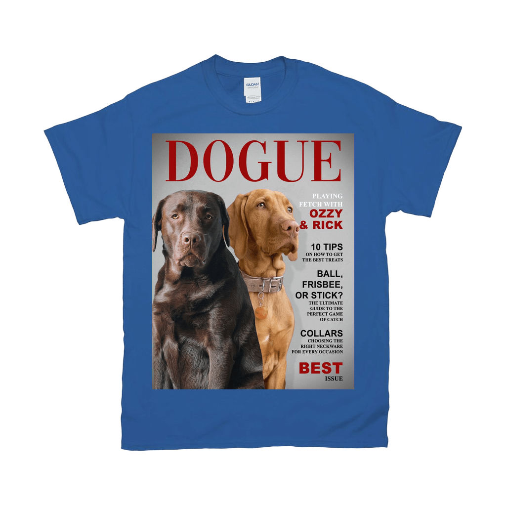 &#39;Dogue&#39; Personalized 2 Pet T-Shirt