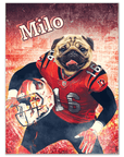 'Cincinnati Doggos' Personalized Pet Mini Portrait