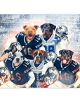 'Dallas Doggos' Personalized 5 Pet Poster