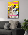 'Dogmopolitan' Personalized 2 Pet Canvas