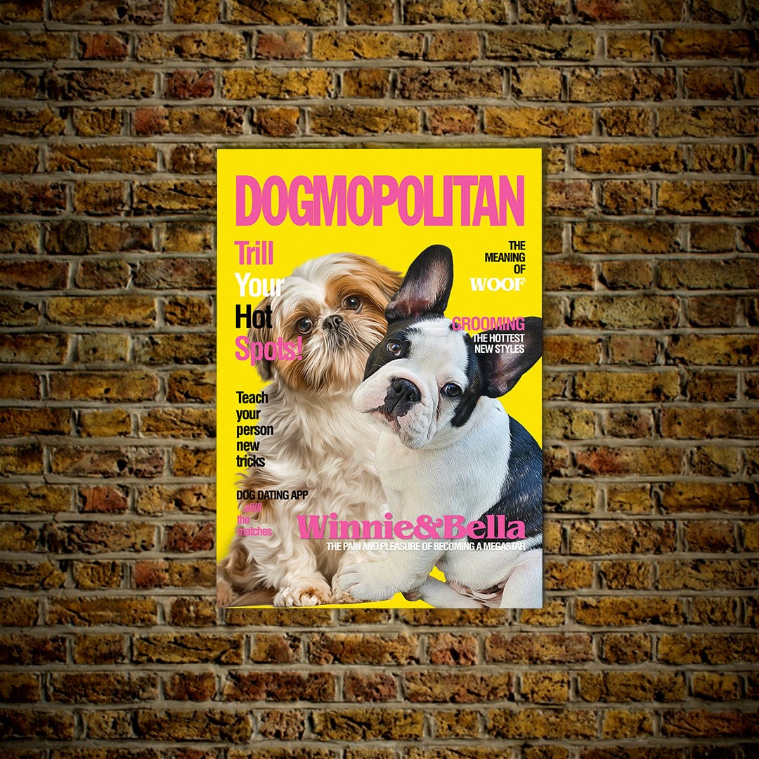 &#39;Dogmopolitan&#39; Personalized 2 Pet Poster