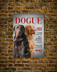 Póster personalizado para 2 mascotas 'Dogue'