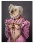 'The Pink Princess' Personalized Pet Mini Portrait