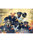 'Pittsburgh Doggos' Personalized 5 Pet Standing Canvas