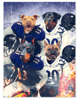 'Baltimore Doggos' Personalized 4 Pet Poster