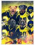'Michigan Doggos' Personalized 4 Pet Poster