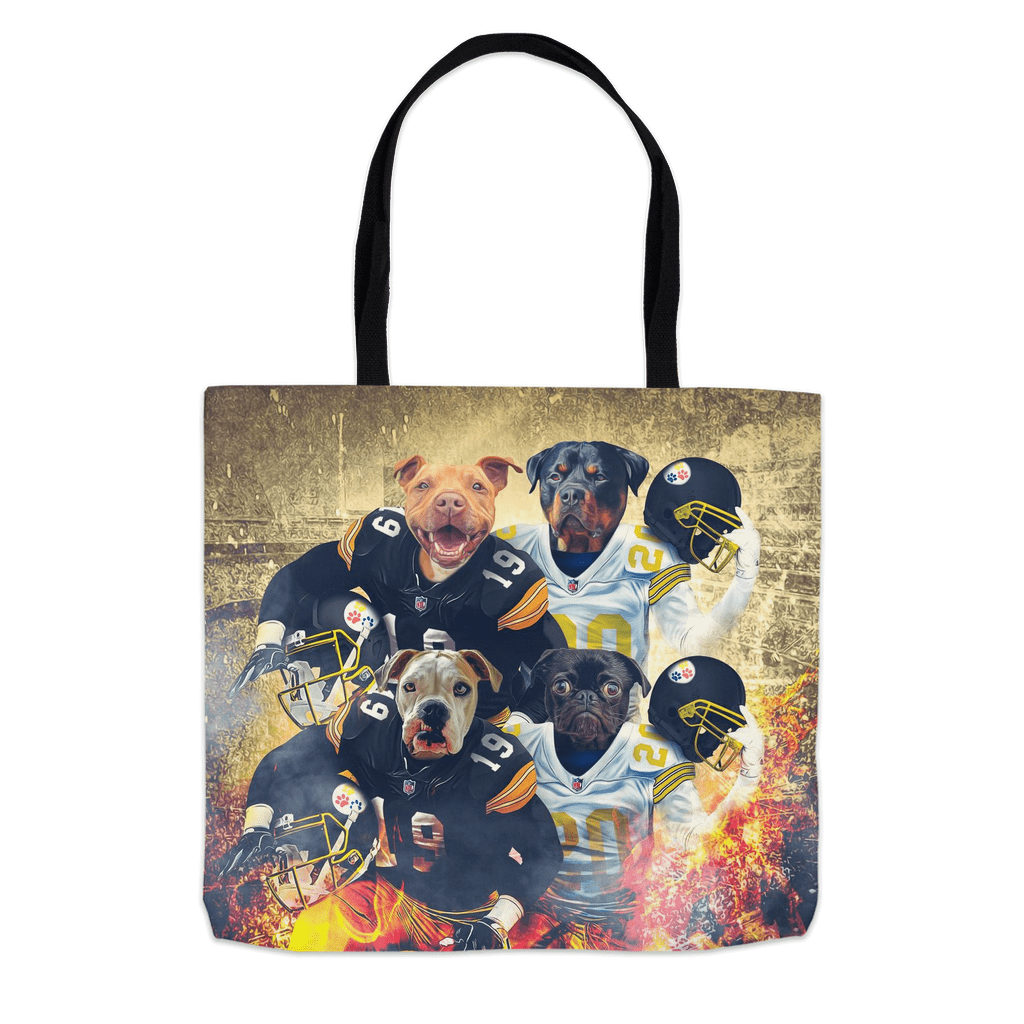 &#39;Pittsburgh Doggos&#39; Personalized 4 Pet Tote Bag