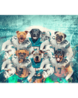 'Miami Doggos' Personalized 6 Pet Standing Canvas