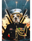 'The Marine' Personalized Pet Mini Portrait