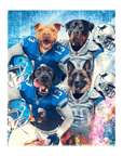 'Detroit Doggos' Personalized 4 Pet Standing Canvas