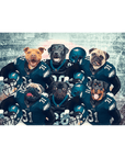'Philadelphia Doggos' Personalized 6 Pet Standing Canvas