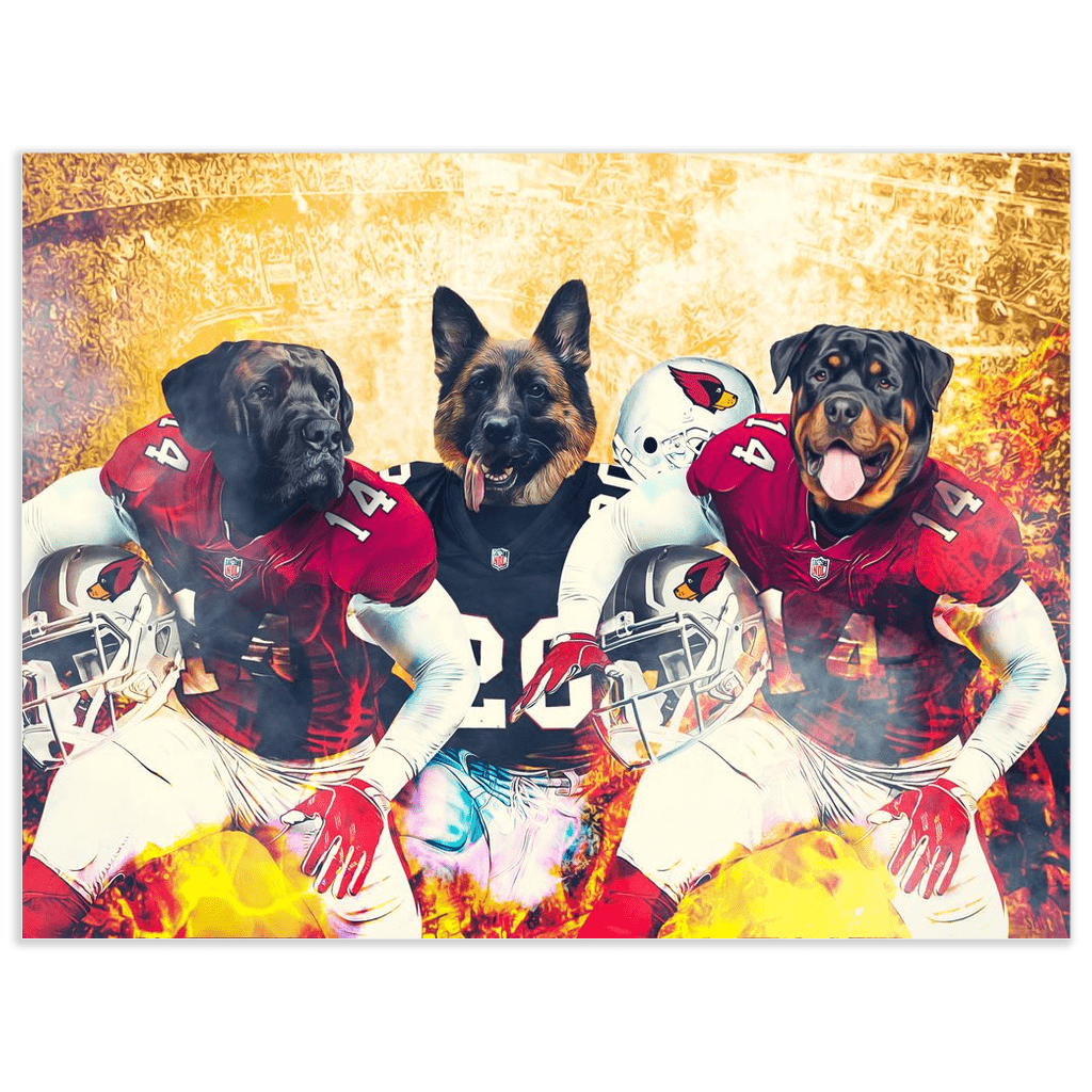 &#39;Arizona Doggos&#39; Personalized 3 Pet Poster