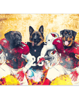 'Arizona Doggos' Personalized 3 Pet Poster
