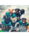 'Jacksonville Doggos' Personalized 5 Pet Poster