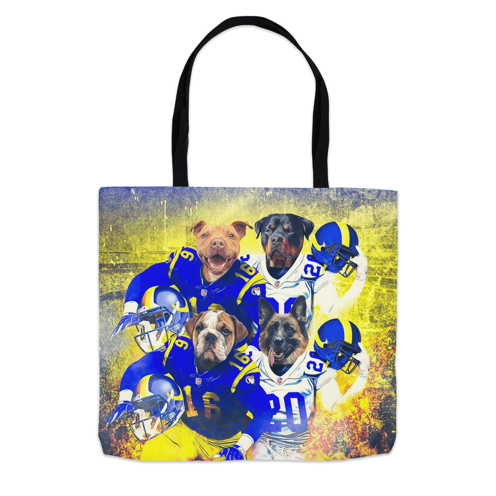 &#39;Los Angeles Doggos&#39; Personalized 4 Pet Tote Bag