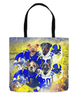 'Los Angeles Doggos' Personalized 4 Pet Tote Bag