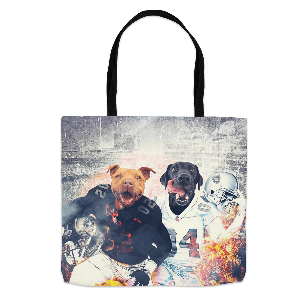 &#39;Oakland Doggos&#39; Personalized 2 Pet Tote Bag